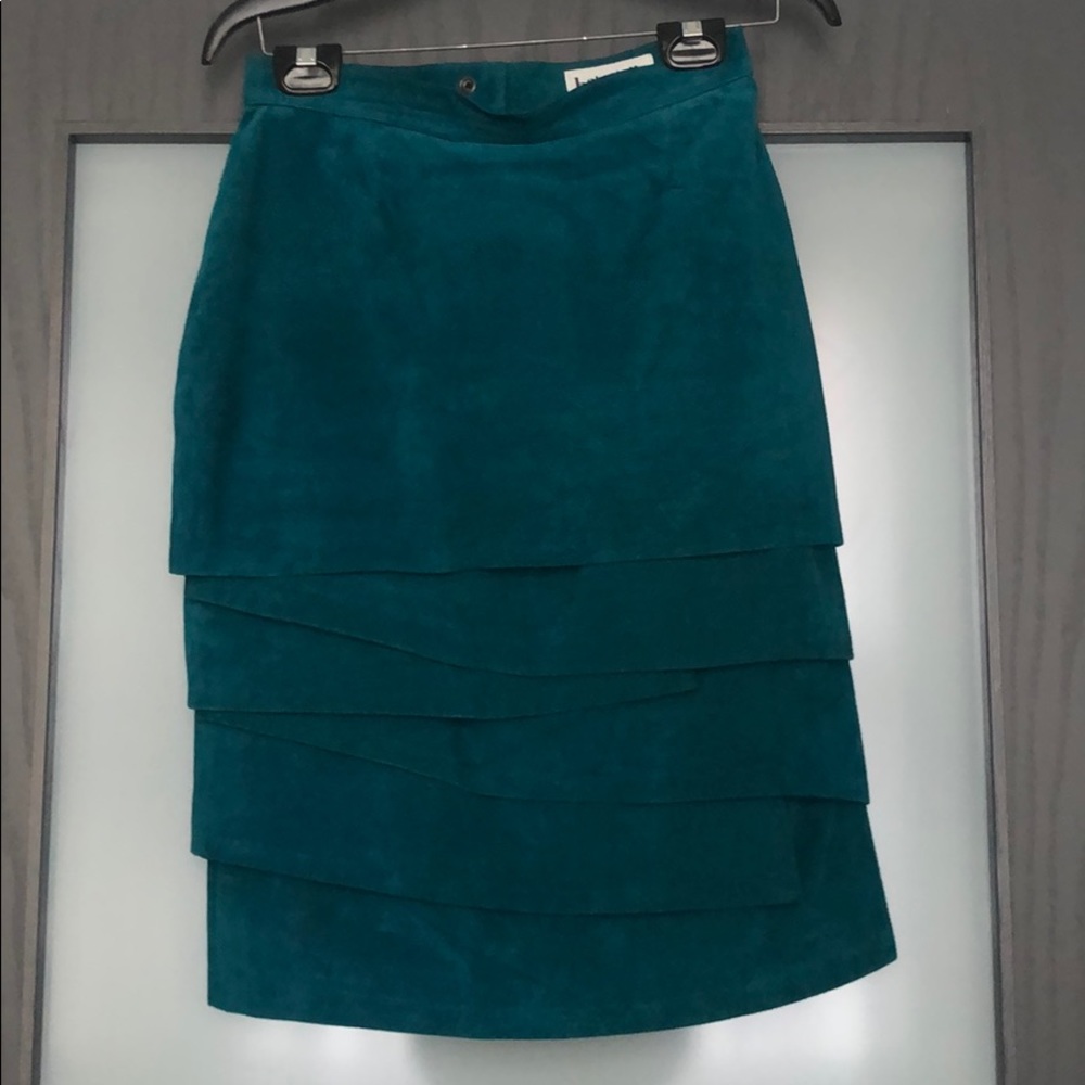 Vintage suede skirt